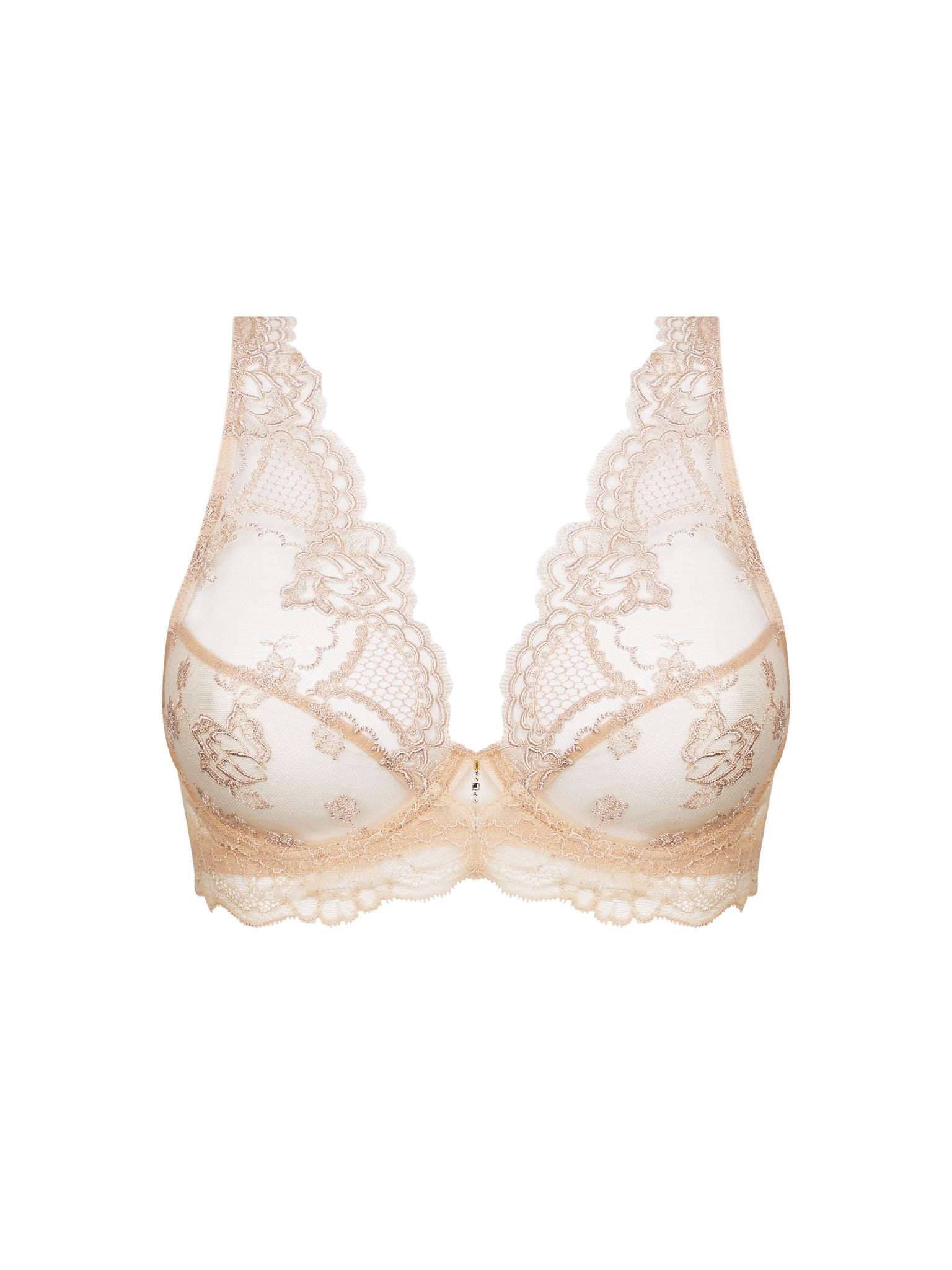 LISE CHARMEL Glam triangle- ACH7413- Nude Sublime/Vert Princesse/Sublime iris/