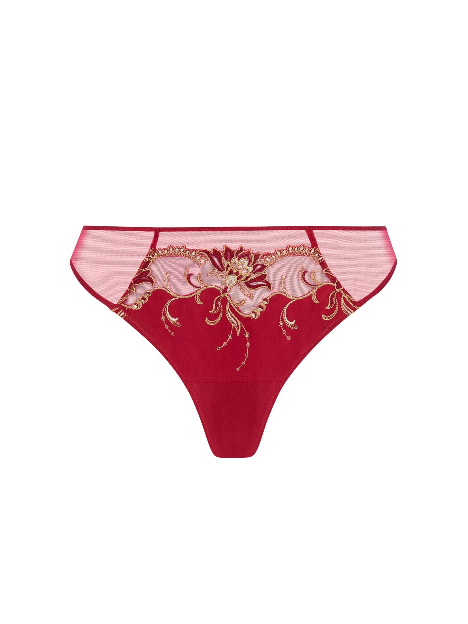 LISE CHARMEL EBLOUISSANTE ICONE- THONG- Rubis/NOIR- ACJ0030