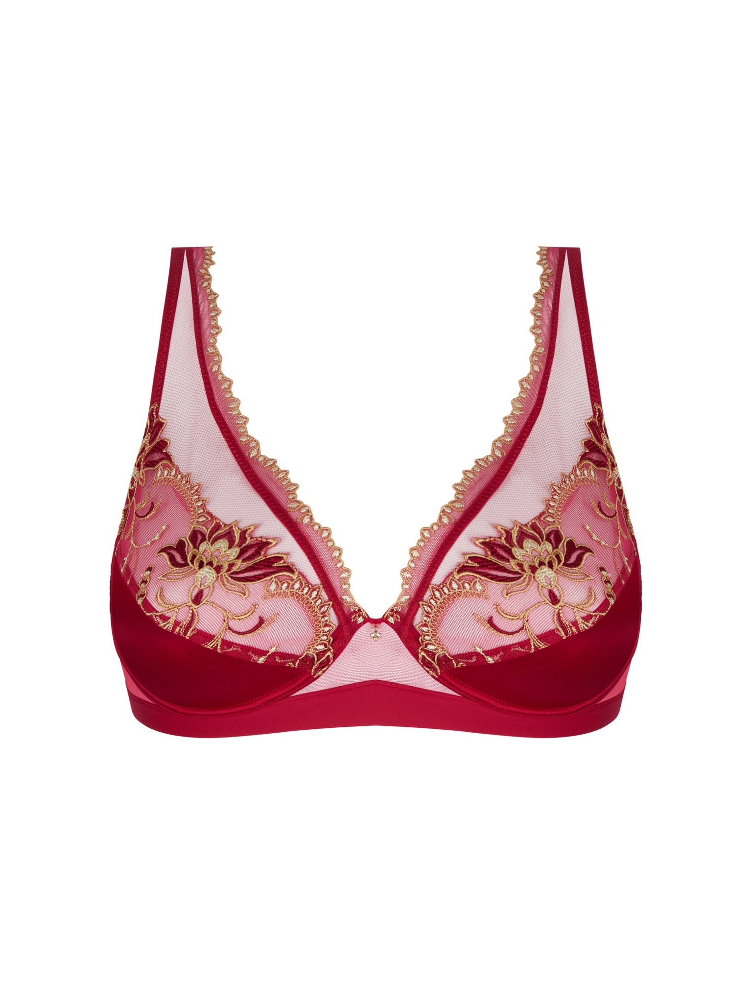 LISE CHARMEL EBLOUISSANTE ICONE- GLAM TRIANGLE- ACJ7430- RED/BLACK