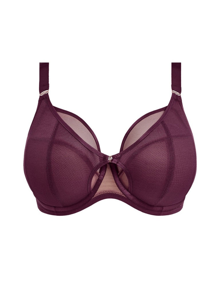 Elomi Kintai Plunge Bra - EL301202 - BLACKBERRY