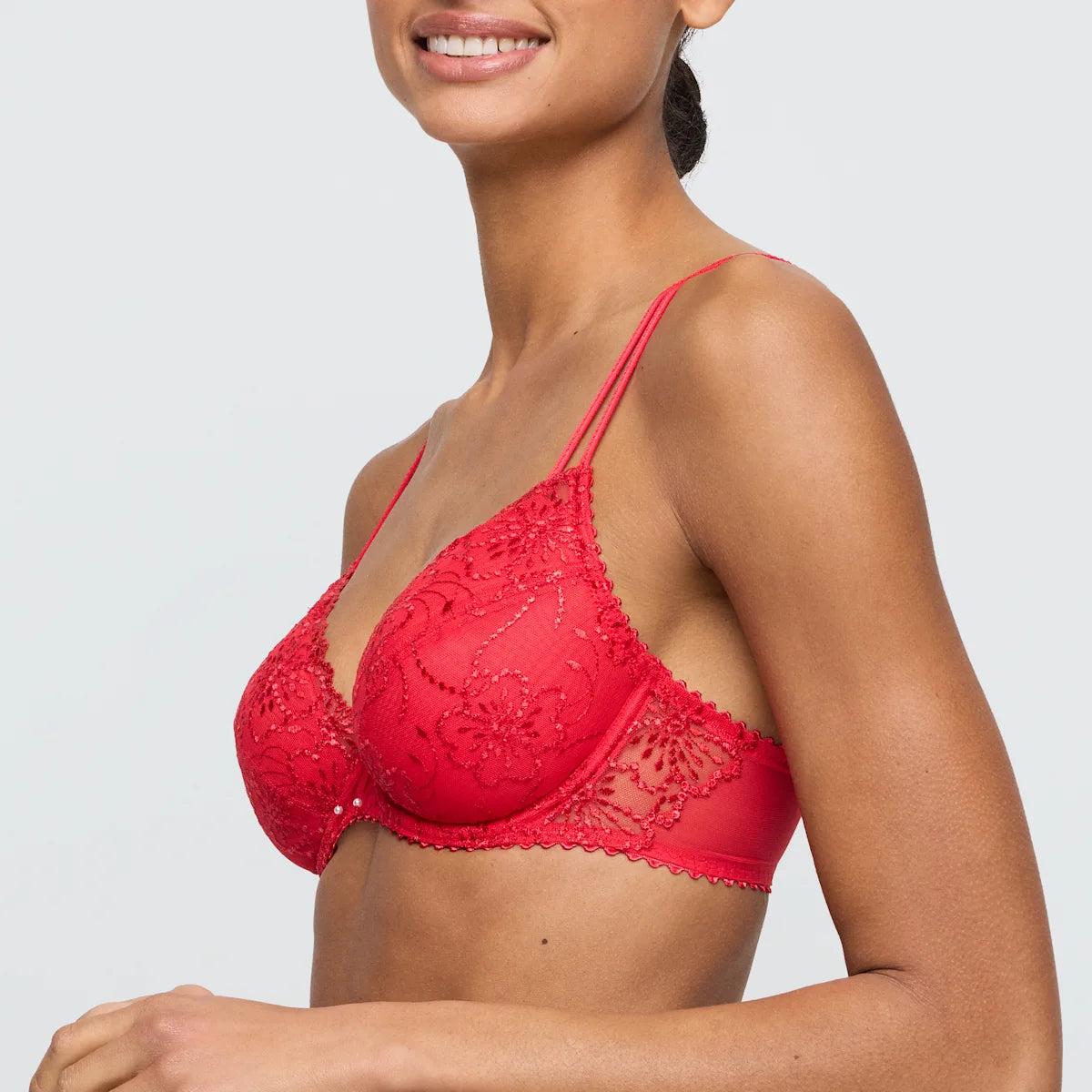 MARIE JO Jane Push-Up Bra Removable Pad- True Red- 0101337