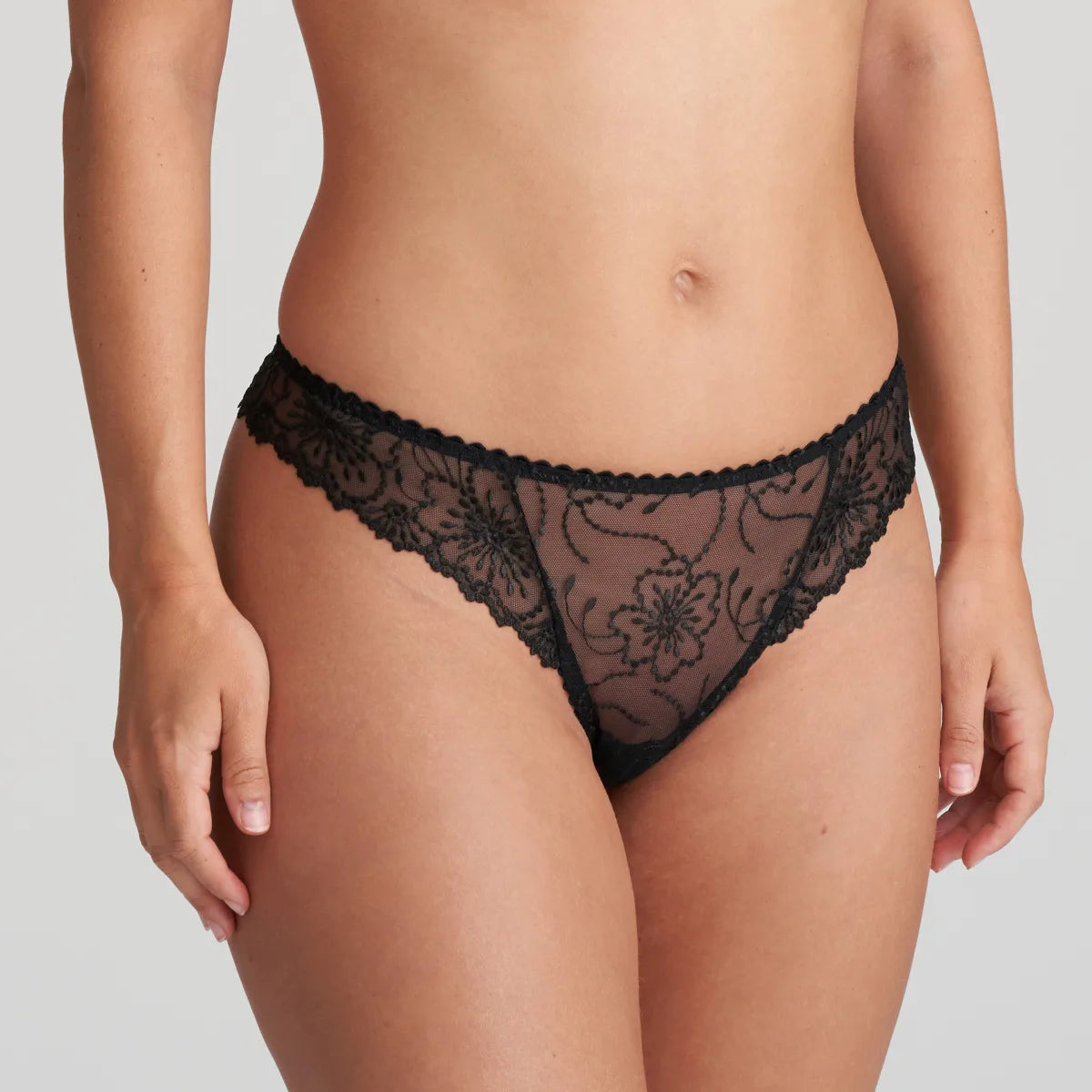 Marie Jo 0601330 Jane Thong- Bois De Rose/Natural/Black