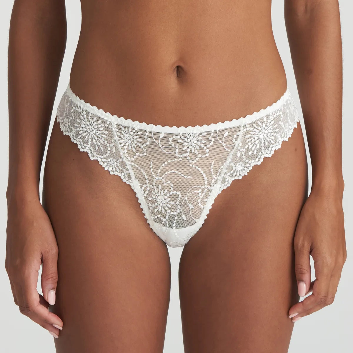 Marie Jo 0601330 Jane Thong- Bois De Rose/Natural/Black