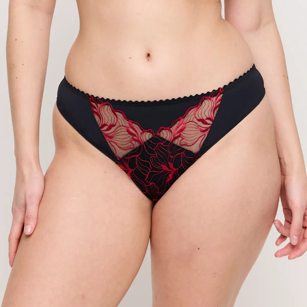 Prima donna Springdale Thong- 0663471- BLACK ROSE