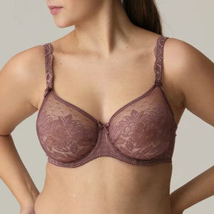 0262127 Prima Donna Madison Seamless Minimizer Non Padded Bra- Satin Taupe