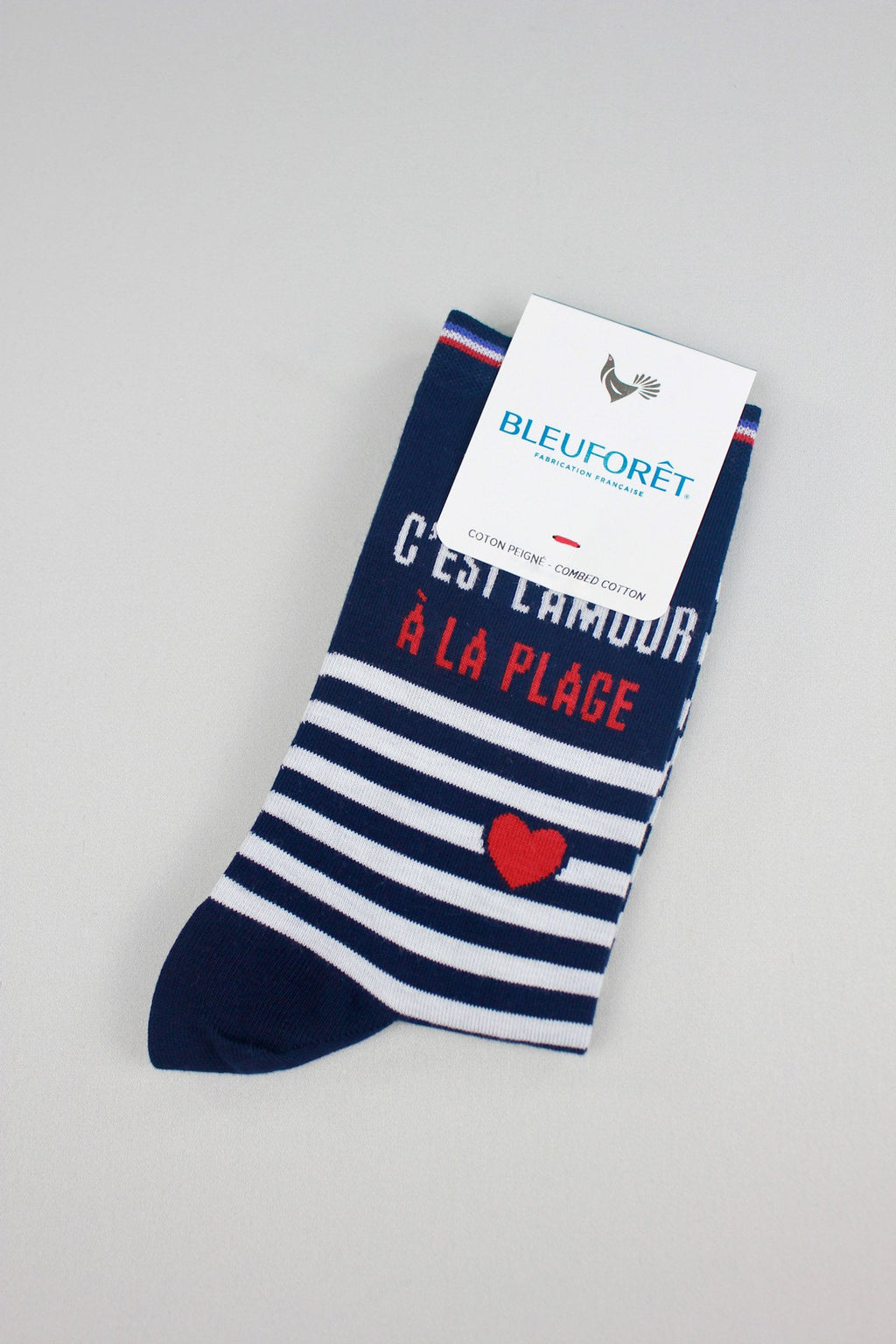 Bleuforet love at the beach pattern socks- 6545