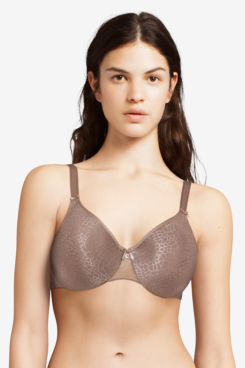 Chantelle C Magnifique C18910 Seamless Unlined Minimizer Bra- Hazelnut