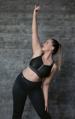 Performance Maximum Support Sports Bra 5566-Smart Rose/ Anthracite Blk