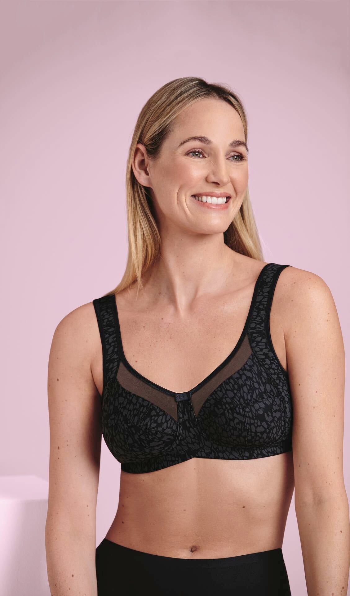 ANITA CARE CLARA ART BRA- 4773X- Smart Rose/BLACK