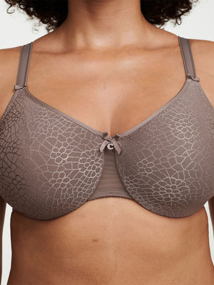 Chantelle C Magnifique C18910 Seamless Unlined Minimizer Bra- Hazelnut