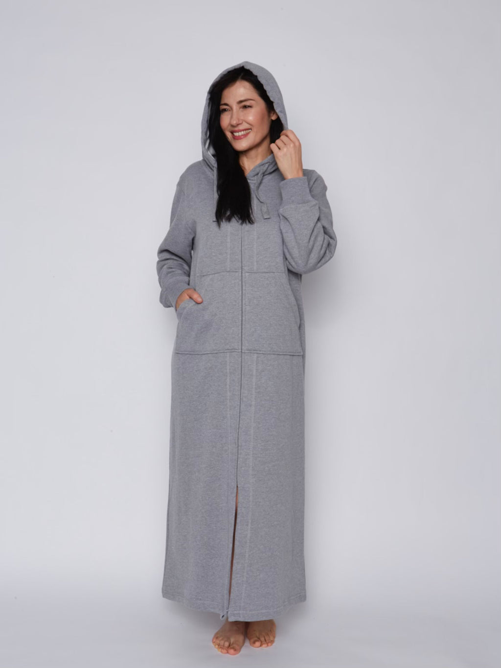 Kayanna Hoodie Sweatshirt Robe R03622- cotton