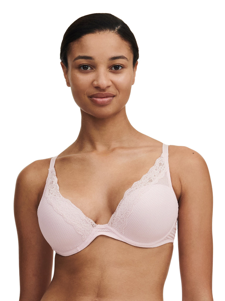 Passionata Brooklyn Plunge Bra - Porcelain Pink/Oriental Green/Evening Haze- P57010