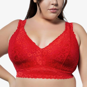 Parfait Adriana Wire Free Lace Bralette P5482 - Racing Red – The