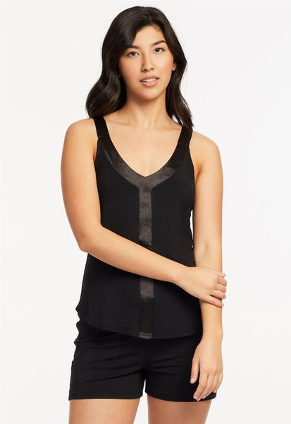 Hanky Panky Women's Evelyn Lace Tank Top (black) Lingerie