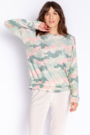 PJ Salvage - Country Camo Long Sleeve Top