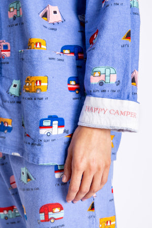 PJ Salvage - Happy Camper Flannel PJ Set REFLPJ