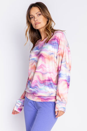 PJ Salvage - Sunset Glow Tie Dye Long-Sleeve Top