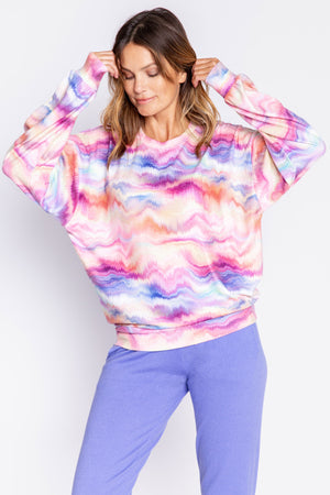 PJ Salvage - Sunset Glow Tie Dye Long-Sleeve Top