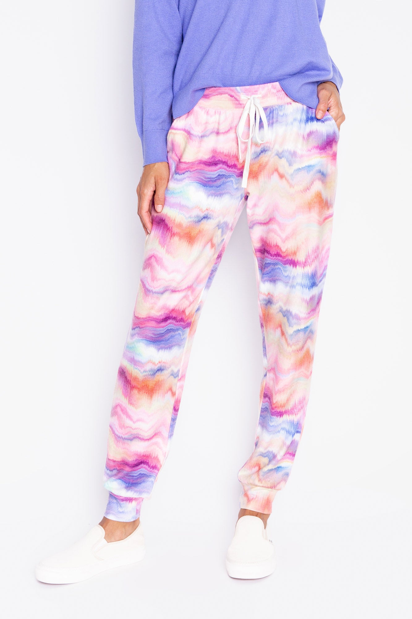 PJ Salvage - Sunset Glow Tie Dye Banded Pant