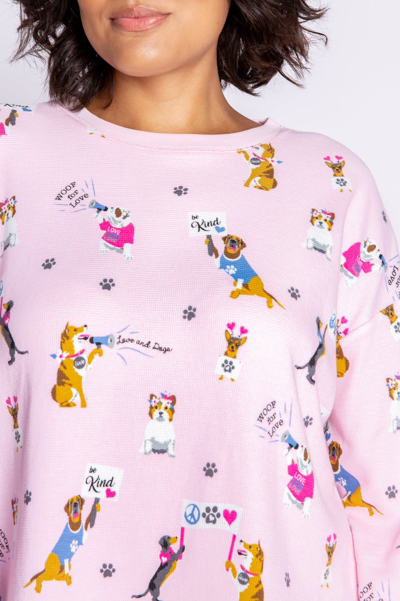 PJ Salvage - Woof For Love Long Sleeve Top