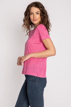 BACK TO BASICS SHORT SLEEVE TOP- HOT- RHBBT