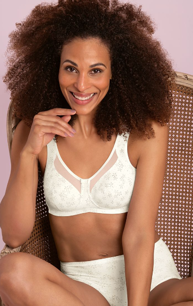 Buy Juliet Plain Cotton Post Surgery Mastectomy Bra with Soft Padded Inserts  - Cancer Bra - White Online