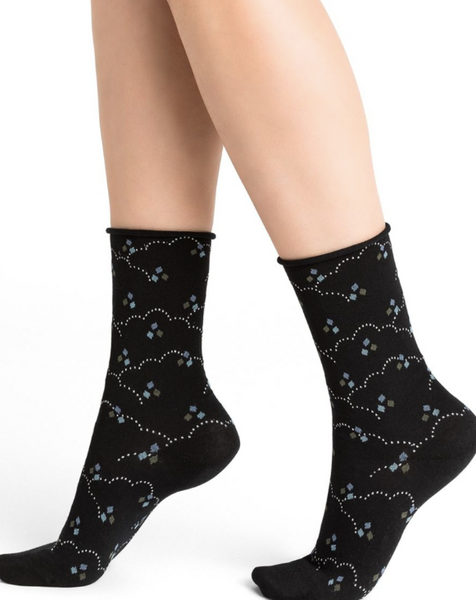 Bleuforet Velvet Cotton Socks - 6363