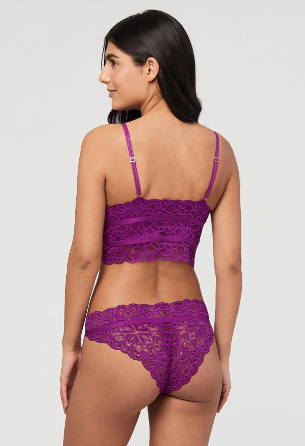 Buy online Purple Printed Bralette Bra from lingerie for Women by Prettycat  for ₹409 at 55% off