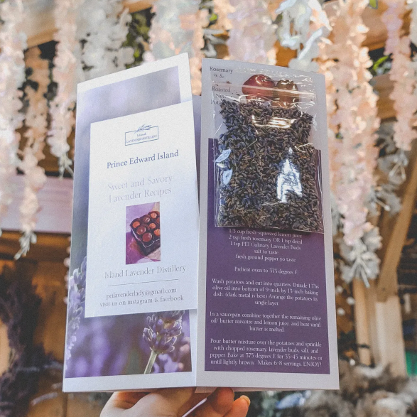 Culinary Lavender Buds with Recipe Pamphlet