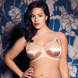Elomi Cate Underwired Full Cup Banded Bra - Latte - Curvy